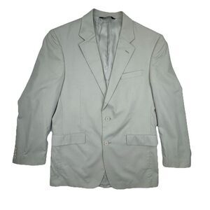 JoS A BANK Mens Suit Jacket Blazer 41L Cotton Blend Light Beige Sport Coat